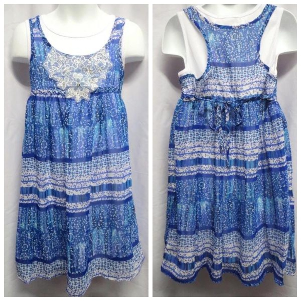 Speechless Girls Floral Sleeveless Chiffon Dress 6
